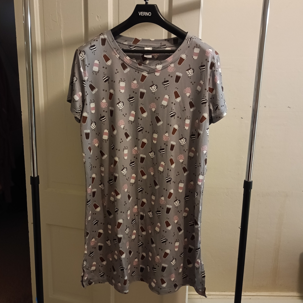 Verno Fun Print Gray Short Sleeve Tee